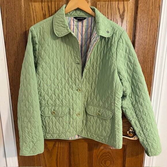 Lands' End Quilted Jacket Thermolite - Picture 2 of 5